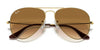 Ray-Ban AVIATOR LARGE METAL RB3025 Sunglasses | Size 62 / Arista Gold №9278R5 / Blue (3N 10.7%)