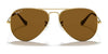 Ray-Ban AVIATOR LARGE METAL RB3025 Sunglasses | Size 62 / Arista Gold №9278R5 / Blue (3N 10.7%)