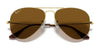 Ray-Ban AVIATOR LARGE METAL RB3025 Sunglasses | Size 62 / Arista Gold №9278R5 / Blue (3N 10.7%)