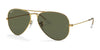 Ray-Ban AVIATOR LARGE METAL RB3025 Sunglasses | Size 62 / Arista Gold №001/58 / G-15 Green (Polarized) (3P 11%)