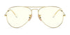 Ray-Ban AVIATOR LARGE METAL RB3025 Sunglasses | Size 62 / Arista Gold №9278R5 / Blue (3N 10.7%)