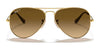 Ray-Ban AVIATOR LARGE METAL RB3025 Sunglasses | Size 58 / Arista Gold №001/33 / B-15 Brown (3N 14.6%)