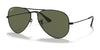 Ray-Ban AVIATOR LARGE METAL RB3025 Sunglasses | Size 62 / Black №002/58 / G-15 Green (Polarized) (3P 11%)