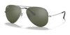 Ray-Ban AVIATOR LARGE METAL RB3025 Sunglasses | Size 62 / Silver №003/40 / Grey (3N 9%)