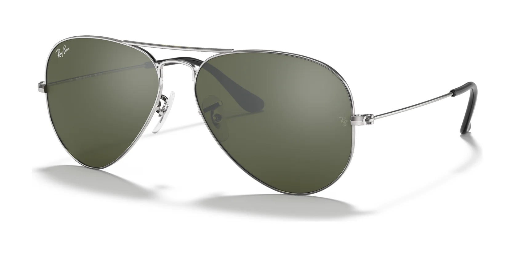 Ray-Ban AVIATOR LARGE METAL RB3025 Sunglasses | Size 62 Silver / Grey