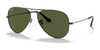 Ray-Ban AVIATOR LARGE METAL RB3025 Sunglasses | Size 62 / Gunmetal №004/58 / G-15 Green (Polarized) (3P 11%)
