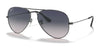 Ray-Ban AVIATOR LARGE METAL RB3025 Sunglasses | Size 62 / Gunmetal №004/78 / Blue/Grey (Polarized) (3P 14%)