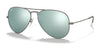 Ray-Ban AVIATOR LARGE METAL RB3025 Sunglasses | Size 58 / Gunmetal №029/30 / Silver Flash (3N 10.27%)