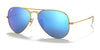 Ray-Ban AVIATOR LARGE METAL RB3025 Sunglasses | Size 62 / Gold №112/17 / Blue Flash (3N 9.70%)