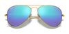 Ray-Ban AVIATOR LARGE METAL RB3025 Sunglasses | Size 62 / Arista Gold №9278R5 / Blue (3N 10.7%)