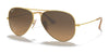 Ray-Ban AVIATOR LARGE METAL RB3025 Sunglasses | Size 55 / Gold №112/M2 / Brown (Polarized) (3P 15%)