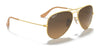 Ray-Ban AVIATOR LARGE METAL RB3025 Sunglasses | Size 55 / Arista Gold №001/33 / B-15 Brown (3N 14.6%)