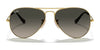 Ray-Ban AVIATOR LARGE METAL RB3025 Sunglasses | Size 62 / Arista Gold №9278R5 / Blue (3N 10.7%)