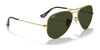Ray-Ban AVIATOR LARGE METAL RB3025 Sunglasses | Size 62 / Arista Gold №9278R5 / Blue (3N 10.7%)