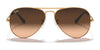 Ray-Ban AVIATOR LARGE METAL RB3025 Sunglasses | Size 55 / Arista Gold №001/33 / B-15 Brown (3N 14.6%)