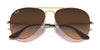 Ray-Ban AVIATOR LARGE METAL RB3025 Sunglasses | Size 55 / Arista Gold №001/33 / B-15 Brown (3N 14.6%)