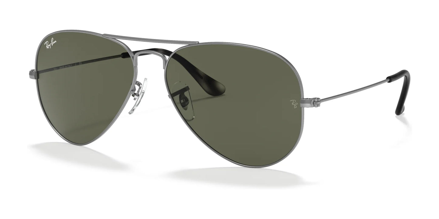 Ray-Ban AVIATOR LARGE METAL RB3025 Sunglasses | Size 55 Grey / G-15 Green