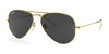 Ray-Ban AVIATOR LARGE METAL RB3025 Sunglasses | Size 62 / Gold №919648 / Black (Polarized) (3P 11.40%)