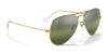Ray-Ban AVIATOR LARGE METAL RB3025 Sunglasses | Size 62 / Arista Gold №9278R5 / Blue (3N 10.7%)