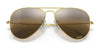 Ray-Ban AVIATOR LARGE METAL RB3025 Sunglasses | Size 62 / Arista Gold №9278R5 / Blue (3N 10.7%)
