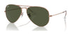 Ray-Ban AVIATOR LARGE METAL RB3025 Sunglasses | Size 62 / Rose Gold №920231 / Green (3N 13.2%)