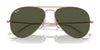Ray-Ban AVIATOR LARGE METAL RB3025 Sunglasses | Size 62 / Arista Gold №9278R5 / Blue (3N 10.7%)