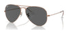 Ray-Ban AVIATOR LARGE METAL RB3025 Sunglasses | Size 62 / Rose Gold №9202B1 / Dark Grey (3N 12%)