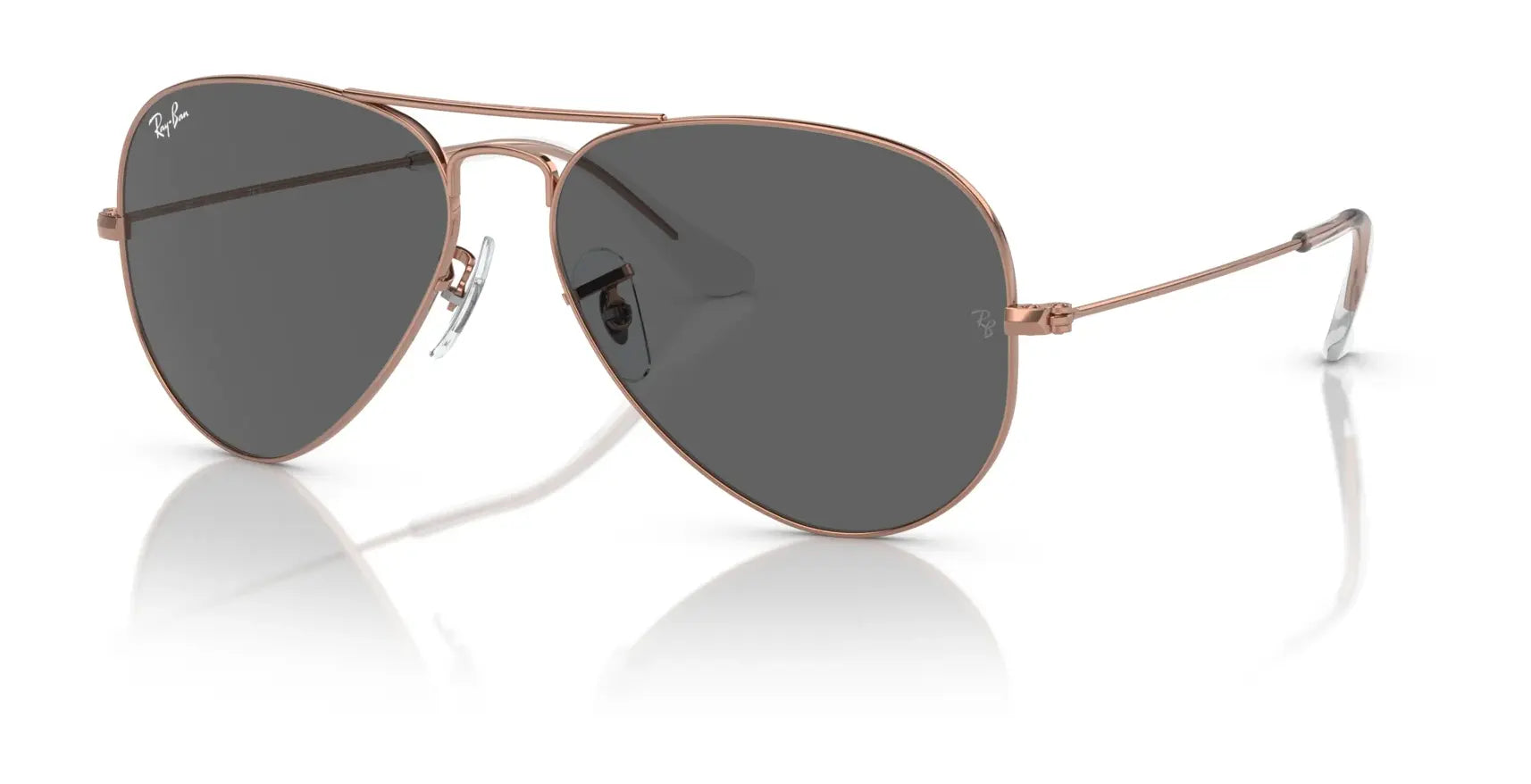 Ray-Ban AVIATOR LARGE METAL RB3025 Sunglasses | Size 55 Rose Gold / Dark Grey