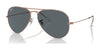 Ray-Ban AVIATOR LARGE METAL RB3025 Sunglasses | Size 58 / Rose Gold №9202R5 / Blue (3N 10.7%)