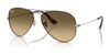 Ray-Ban AVIATOR LARGE METAL RB3025 Sunglasses | Size 62 / Havana On Gunmetal №92700A / Brown Vintage Gradient Black (3N 14%)
