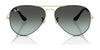 Ray-Ban AVIATOR LARGE METAL RB3025 Sunglasses | Size 62 / Arista Gold №9278R5 / Blue (3N 10.7%)