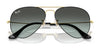 Ray-Ban AVIATOR LARGE METAL RB3025 Sunglasses | Size 62 / Arista Gold №9278R5 / Blue (3N 10.7%)