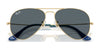 Ray-Ban AVIATOR LARGE METAL RB3025 Sunglasses | Size 62 / Arista Gold №9278R5 / Blue (3N 10.7%)