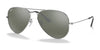 Ray-Ban AVIATOR LARGE METAL RB3025 Sunglasses | Size 55 / Silver №W3275 / Grey (3N 9%)