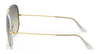Ray-Ban AVIATOR FULL COLOR RB3025JM Sunglasses | Size 58 / Black On Gold №919671 / Grey Gradient (3N 14.02%)