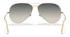 Ray-Ban AVIATOR FULL COLOR RB3025JM Sunglasses | Size 58 / Black On Gold №919671 / Grey Gradient (3N 14.02%)