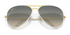 Ray-Ban AVIATOR FULL COLOR RB3025JM Sunglasses | Size 58 / Black On Gold №919671 / Grey Gradient (3N 14.02%)