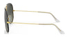 Ray-Ban AVIATOR FULL COLOR RB3025JM Sunglasses | Size 58 / Black On Gold №919671 / Grey Gradient (3N 14.02%)