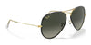 Ray-Ban AVIATOR FULL COLOR RB3025JM Sunglasses | Size 58 / Black On Gold №919671 / Grey Gradient (3N 14.02%)
