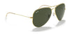 Ray-Ban AVIATOR LARGE METAL II RB3026 Sunglasses | Size 62 / Arista Gold №L2846 / G-15 Green (3N 13.2%)