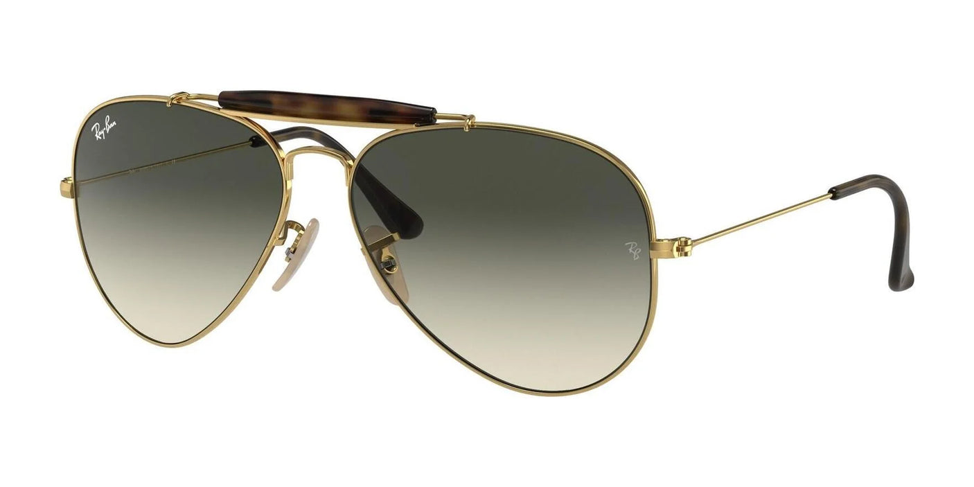 Ray-Ban OUTDOORSMAN II RB3029 Sunglasses Arista Gold / Grey Gradient