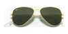 Ray-Ban AVIATOR SMALL METAL RB3044 Sunglasses | Size 52 / Gold №L0207 / G-15 Green (3N 13.2%)