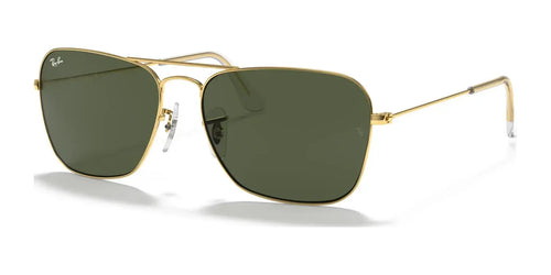Ray-Ban CARAVAN RB3136 Sunglasses / Arista Gold №181 / G-15 Green (3N 13.2%) / Size 58