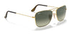 Ray-Ban CARAVAN RB3136 Sunglasses / Arista Gold №1 / G-15 Green (3N 13.2%) / Size 58