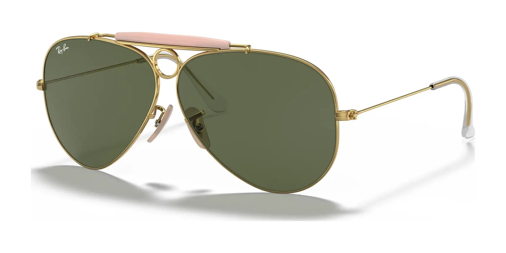 Ray-Ban SHOOTER RB3138 Sunglasses Arista Gold / G-15 Green