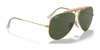Ray-Ban SHOOTER RB3138 Sunglasses / Arista Gold №W3401 / G-15 Green (3N 13.2%) / Size 58