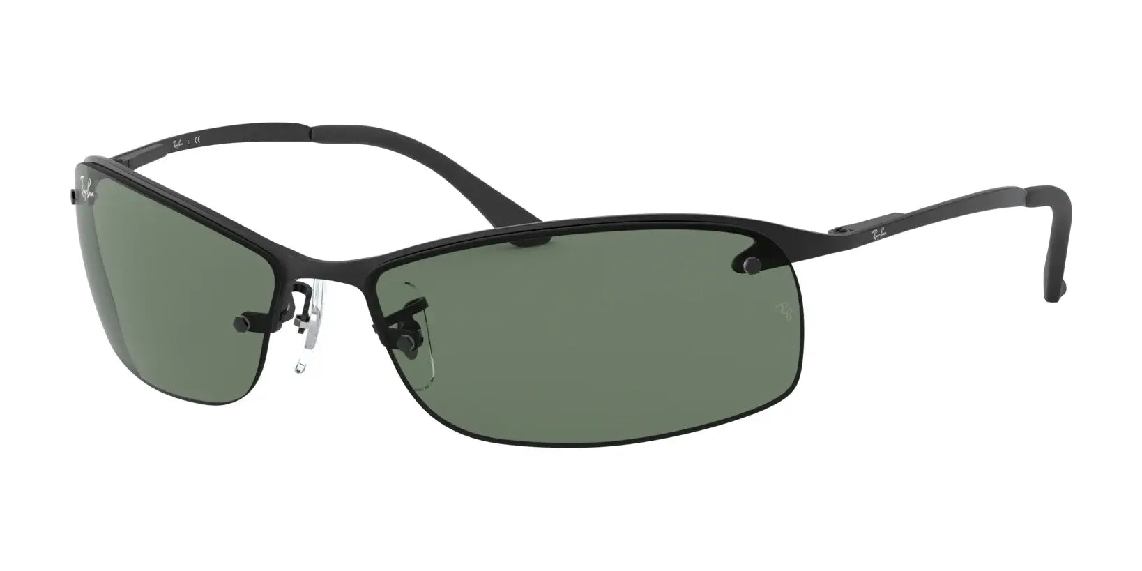 Ray-Ban RB3183 Sunglasses Black / Green