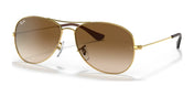 Ray-Ban COCKPIT RB3362 Sunglasses / Arista Gold №001/51 / Light Brown Gradient (2N 30.5%) / Size 56