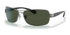 Ray-Ban RB3379 Sunglasses | Size 64 / Gunmetal №004/58 / G-15 Green (Polarized) (3P 11.1%)