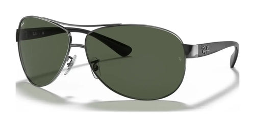 Ray-Ban RB3386 Sunglasses / Gunmetal №004/71 / Dark Green (3N 12.9%) / Size 63